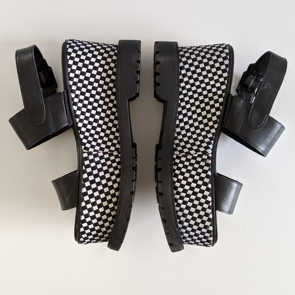 KENDALL + KYLIE Cady Checker Platform Lug Sole Sandals 8.5 - New in Box! - Picture 6 of 10